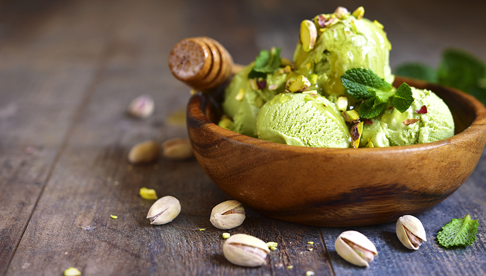 Eis mit Pistazien von Bronte