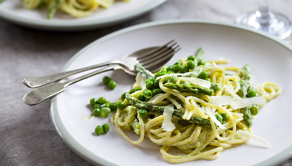 Linguine con gli asparagi selvatici